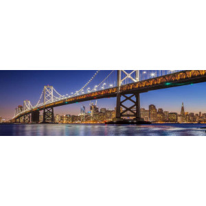 Set di 4 Stampe Su Canvas Brooklyn 45x140 Cm