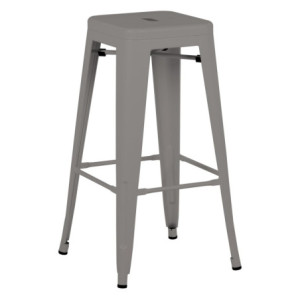 Set di 5 Sgabelli Bar Elisabeth Silver 42x42x76