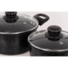 Set 4 Batterie 6pz Black Iron in Carbon Steel cucina professionale