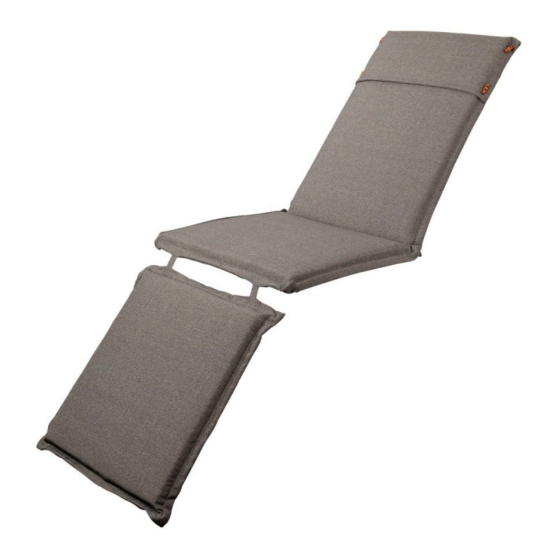 Set di 4 Cuscini Per Sdraio Colore Grigio Melange