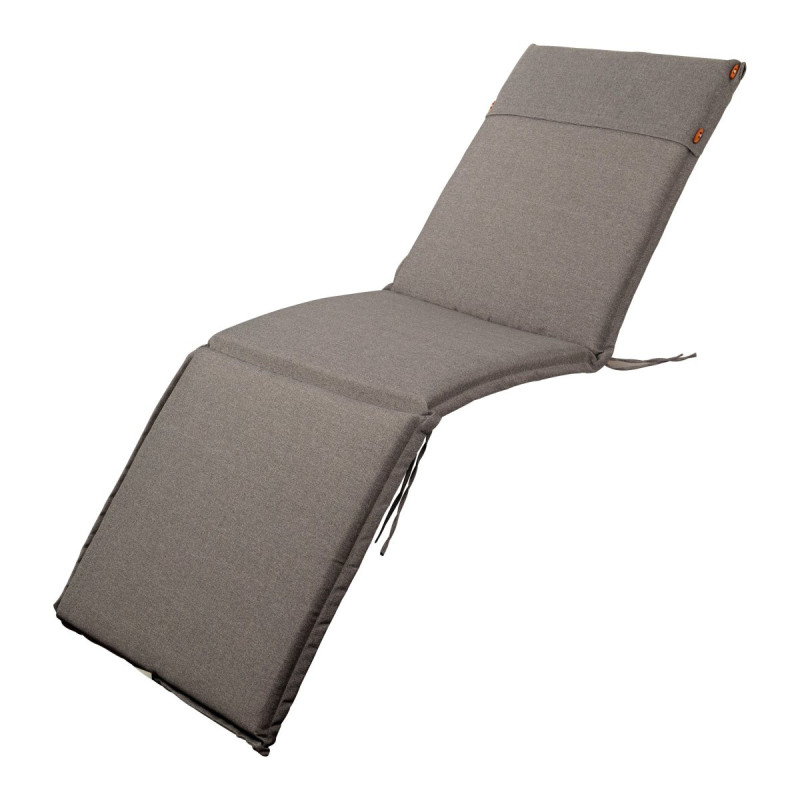 Set 4 Cuscini per Sdraio grigio melange comfort giardino casa