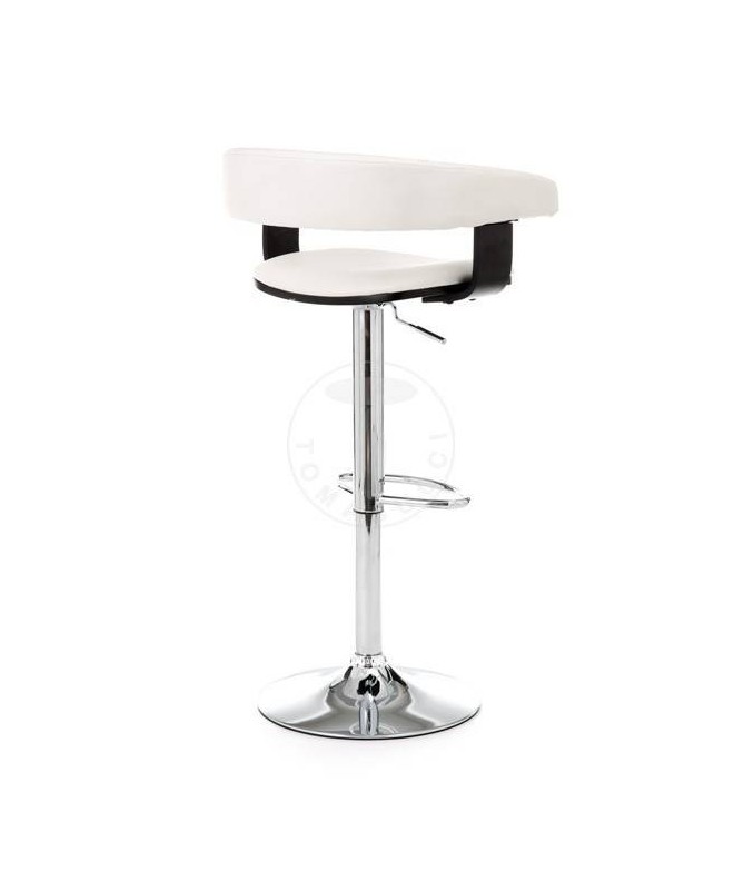 Sgabello in pelle ecologica Casting White - set da 2 bianco