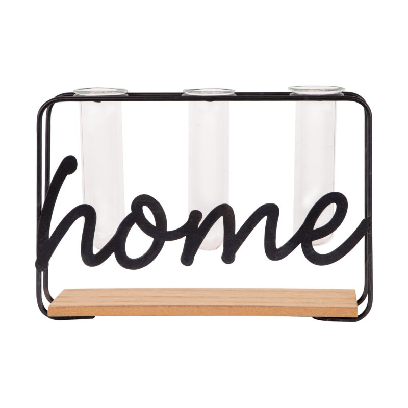 Soliflore 3 Posti Con Scritta Decor Home 20X6 | Levante Shop