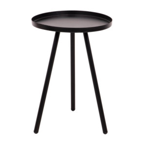 Set di 6 Tavolini Tondo 3 Gambe Dalton D30 H42 Nero