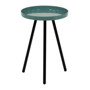 Set di 6 Tavolini Tondo 3 Gambe Dalton D30 H42 Verde/nero