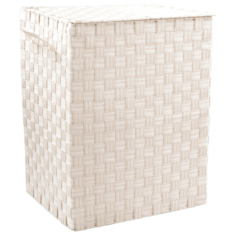 Set 6 Porta Biancheria Twist pieghevole beige 40x30x50cm