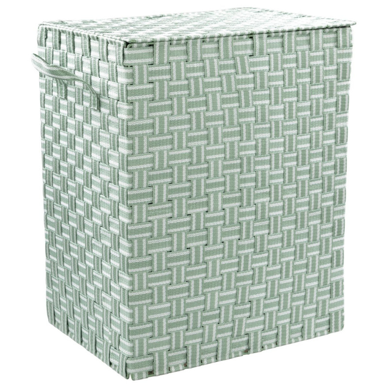 Set di 6 Porta Biancheria Twist pieghevole verde 40x30x50cm