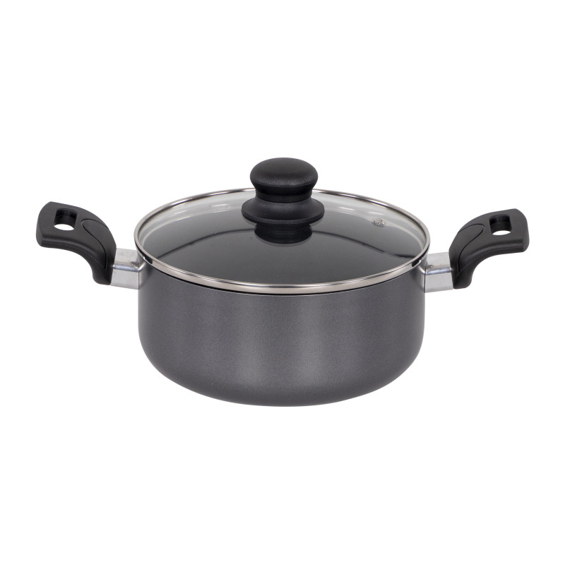 Set di 2 Batterie 7pz Medua alluminio fondo induzione cucina