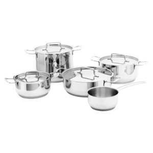 Set di 2 Batteria 9pz Steel Master In Acciaio 18/10