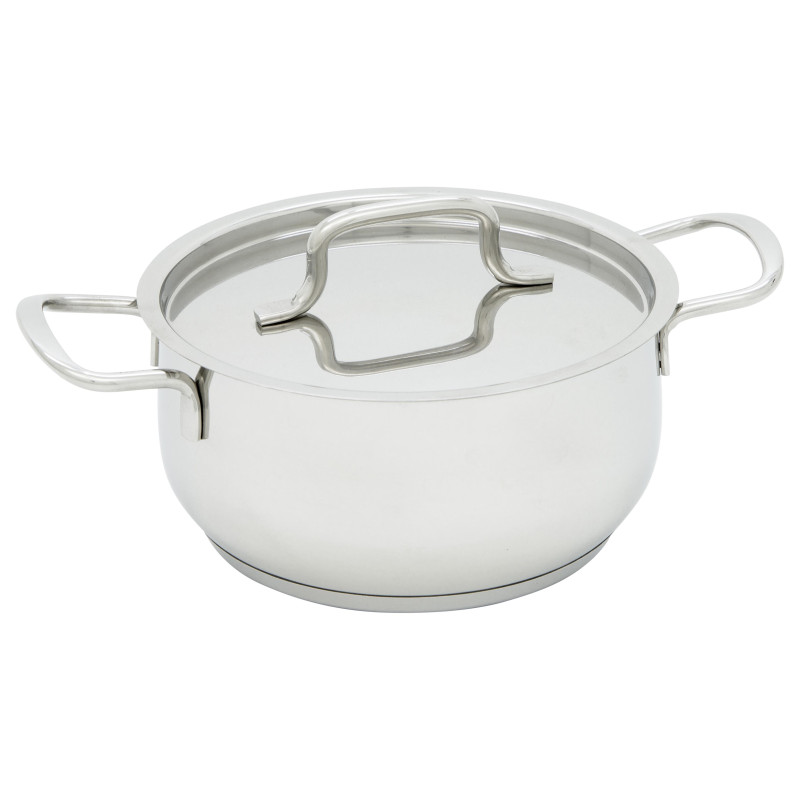 Set di 2 Batterie 9pz Steel Master acciaio 18/10 cucina