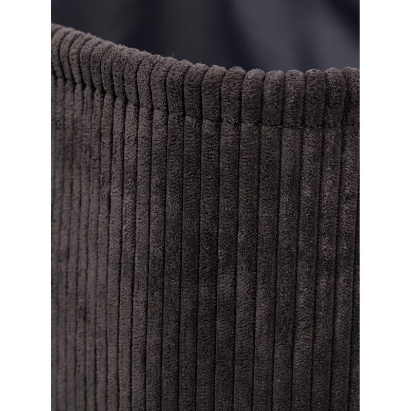 Set di 6 Cesti porta tutto Micol Grigio Scuro 36x26x19cm Velluto A Coste