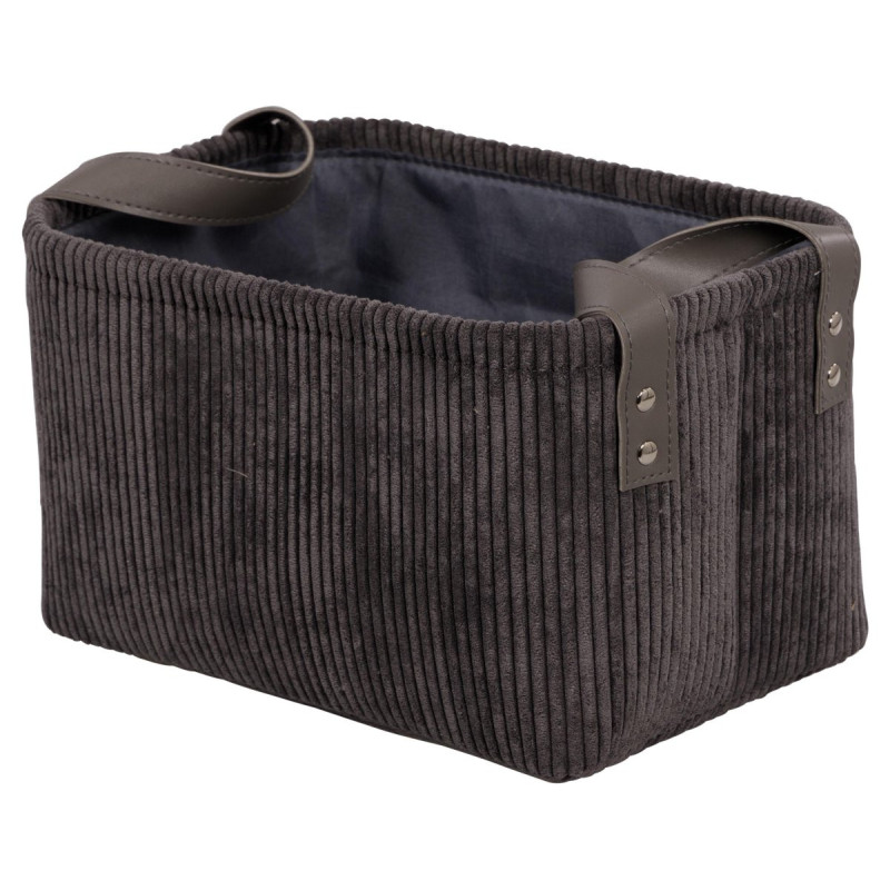 Set di 6 Cesti porta tutto Micol Grigio Scuro
30x20x16cm
Velluto A Coste