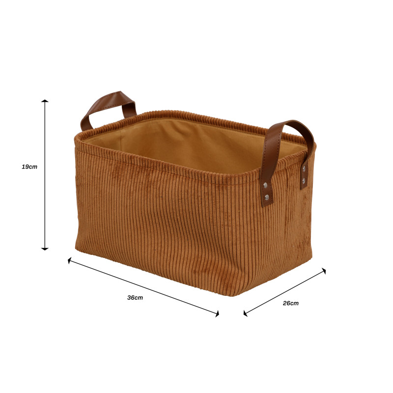 Set di 6 Cesti porta tutto Micol Terracotta
36x26x19cm
Velluto A Coste