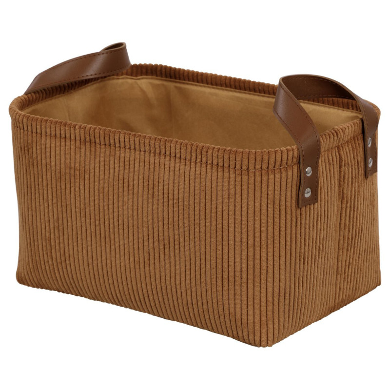 Set di 6 Cesti Porta Tutto Micol Terracotta velluto a coste