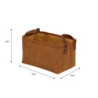 Set di 6 Cesti Porta Tutto Micol Terracotta velluto a coste