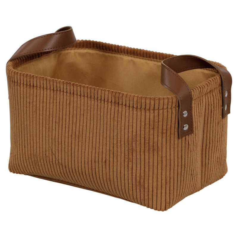 Set di 6 Cesti Porta Tutto Micol Terracotta velluto a coste