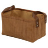 Set di 6 Cesti Porta Tutto Micol Terracotta velluto a coste