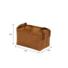 Set di 6 Cesti Porta Tutto Micol Terracotta velluto a coste