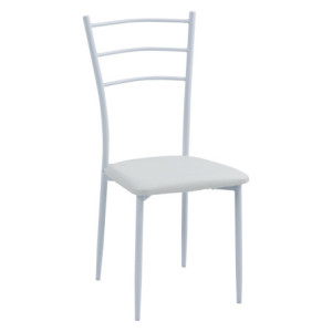 Zoom Set di 6 Sedie New Marta In Pvc Bianco Dim 41x48x92cm