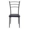Set di 6 Sedie New Marta In Pvc Nero Dim 41x48x92cm
