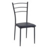 Set di 6 Sedie New Marta In Pvc Nero Dim 41x48x92cm