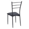 Set di 6 Sedie New Marta In Pvc Nero Dim 41x48x92cm