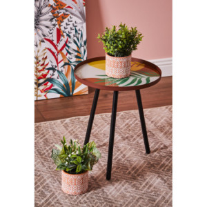 Zoom Set di 6 Tavolini Tondo Shanti In Col Ass Terracotta Ottanio Senape
D35h40