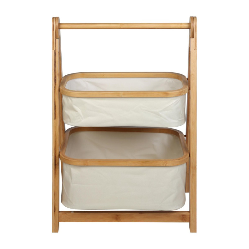 Set 6 scaffali portaoggetti 2 ripiani Nakhon H68 beige salvaspazio