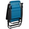 Set 2 sdraio pieghevoli Light Blue alluminio leggere e pratiche