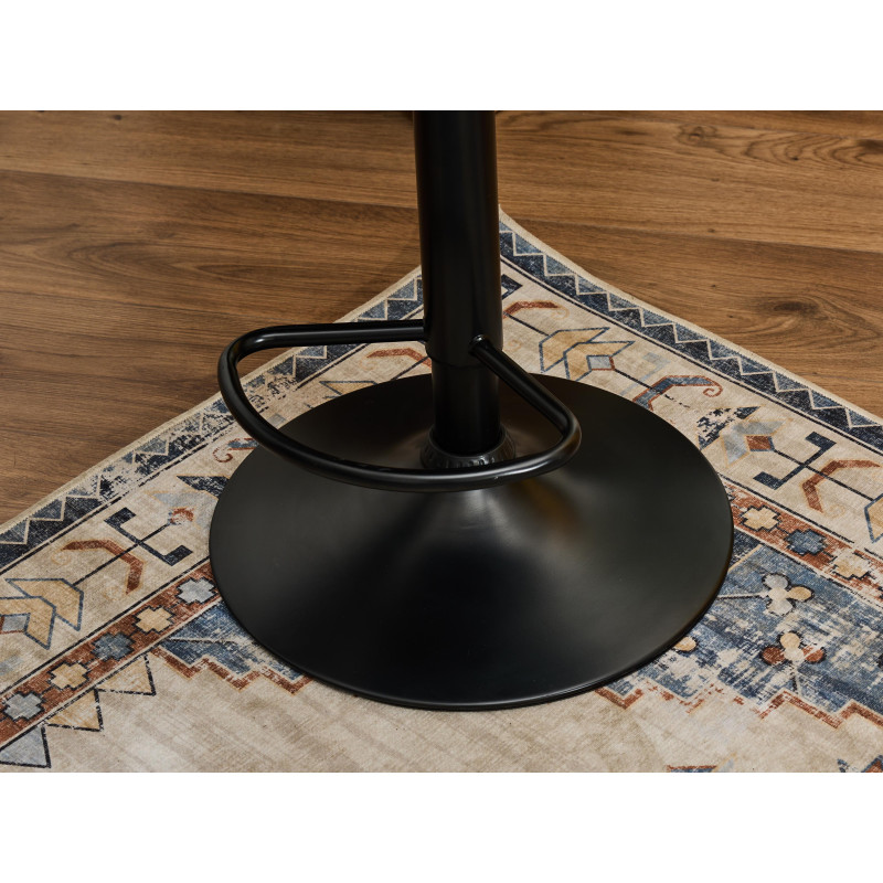 Set 2 sgabelli Percy tessuto grigio chiaro melange regolabili