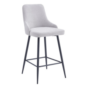 Zoom Set di 4 Sgabelli Chantal In Tessuto 320gr Beige Dimensione 47x52,5x100cm