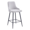 Set di 4 sgabelli Chantal tessuto beige imbottiti 47x52,5x100cm