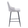 Set di 4 sgabelli Chantal tessuto beige imbottiti 47x52,5x100cm