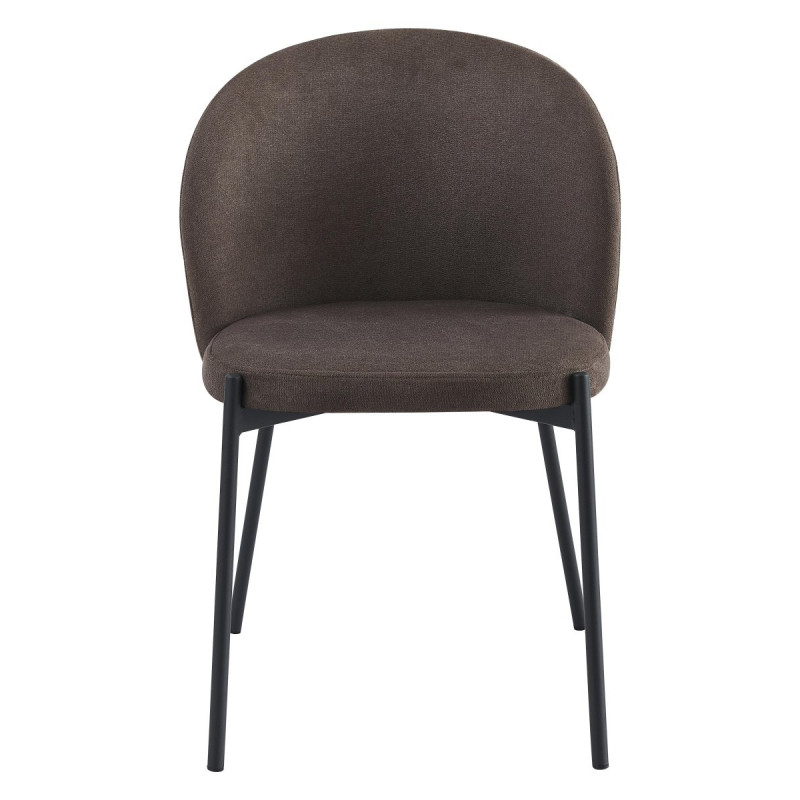 Set di 4 Sedie Shelly In Tessuto 320gr Tortora Dimensione 55x45x80cm