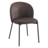 Set di 4 Sedie Shelly In Tessuto 320gr Tortora Dimensione 55x45x80cm