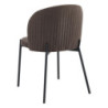 Set di 4 Sedie Shelly In Tessuto 320gr Tortora Dimensione 55x45x80cm