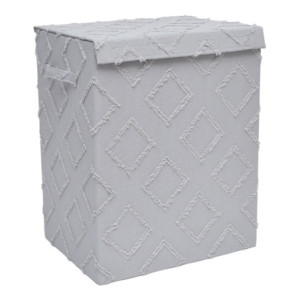 Set di 6 Porta Biancheria Pieghevole Rhombus 40x30x50 Grigio