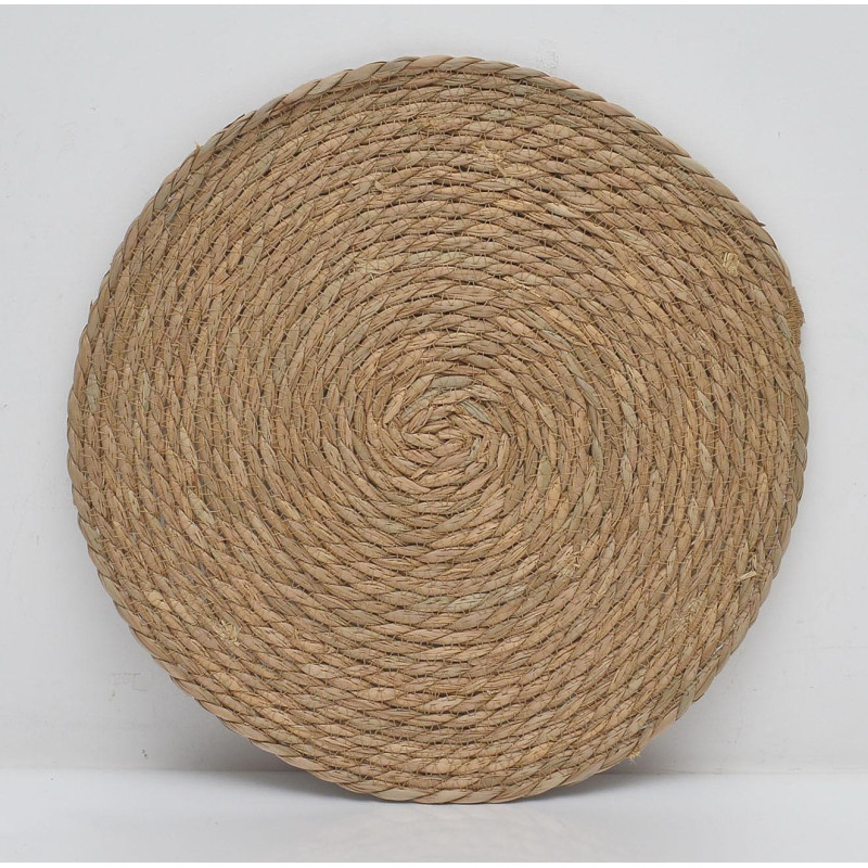 Set di 6 tovagliette Nanny Ø38cm paglia intrecciata naturale
