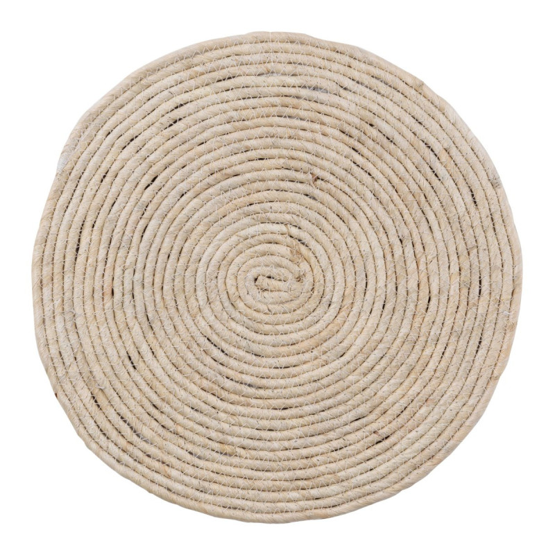 Set di 6 tovagliette Sammy Ø38cm fibra di mais intrecciata naturale