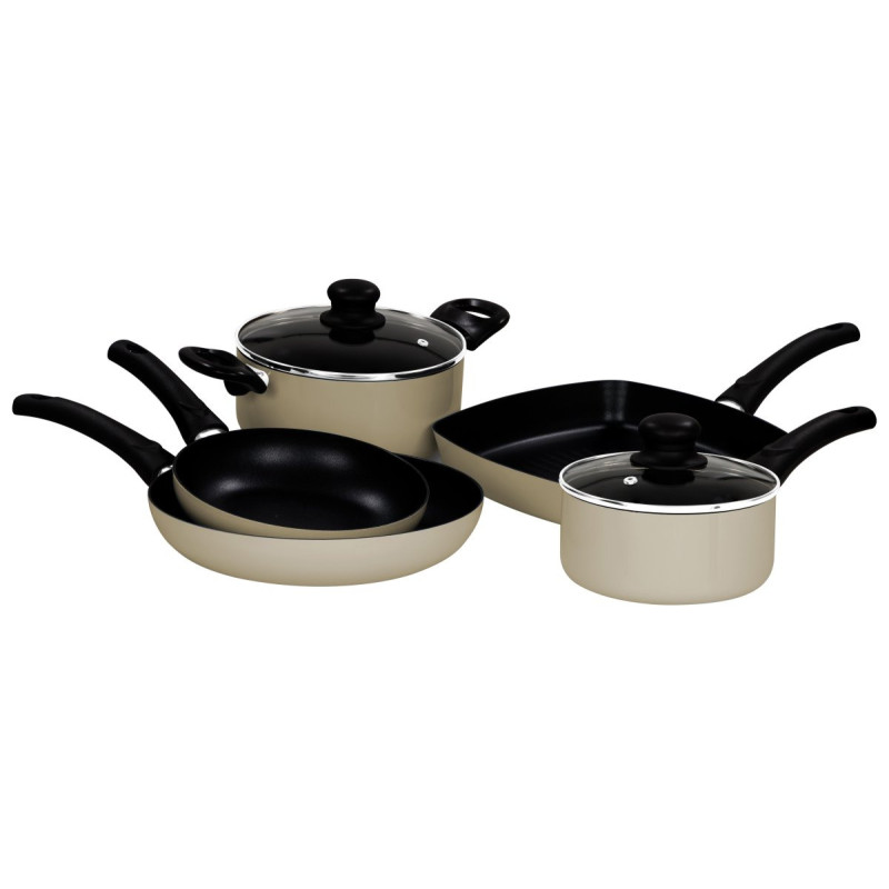 Set 2 batterie 7pz Fusion alluminio induzione cucina completa