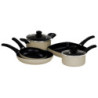 Set 2 batterie 7pz Fusion alluminio induzione cucina completa
