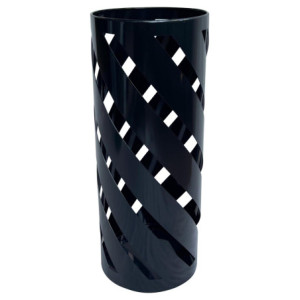 Set di 6 Portaombrello Maya 20x20x51 Cm In Metallo Nero Lucido