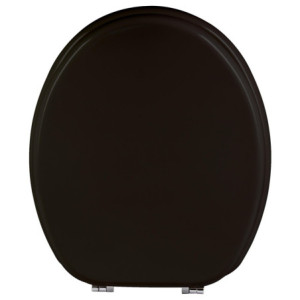 Set di 5 assi WC MDF nero resistenti 36x42cm bagno moderno