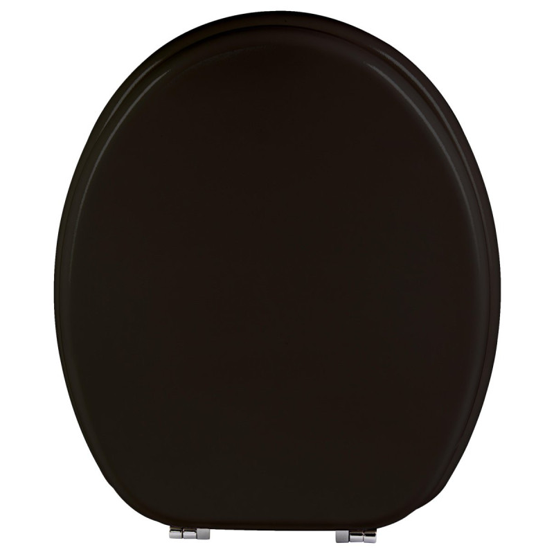 Set di 5 assi WC MDF nero resistenti 36x42cm bagno moderno