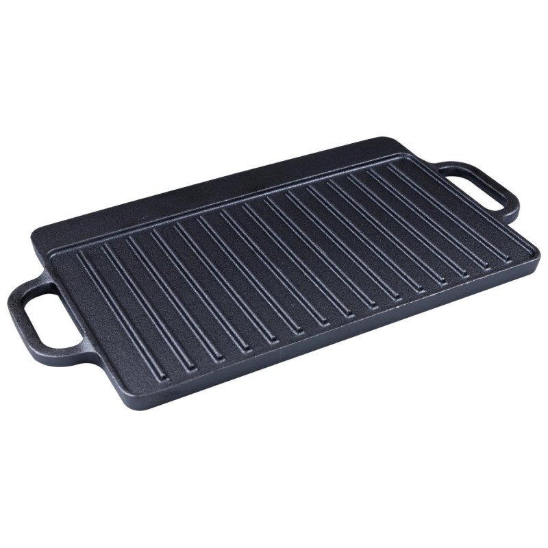Set di 4 griglie rettangolari reverso ghisa 39,5x20cm cucina