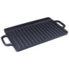 Set di 4 griglie rettangolari reverso ghisa 39,5x20cm cucina