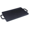Set di 4 griglie rettangolari reverso ghisa 39,5x20cm cucina
