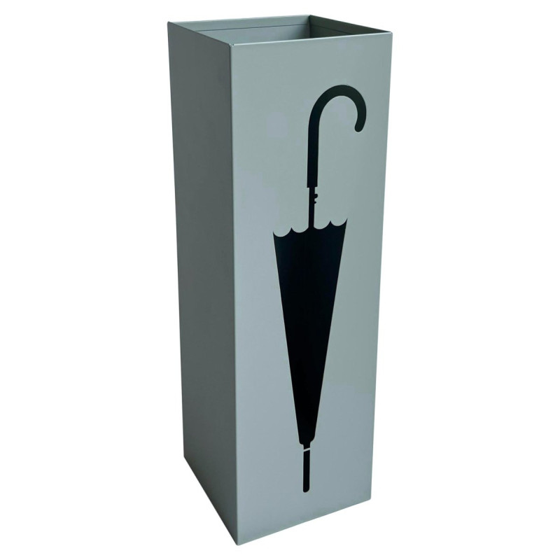 Set di 6 portaombrelli Sonny metallo verde salvia 15x15x48cm