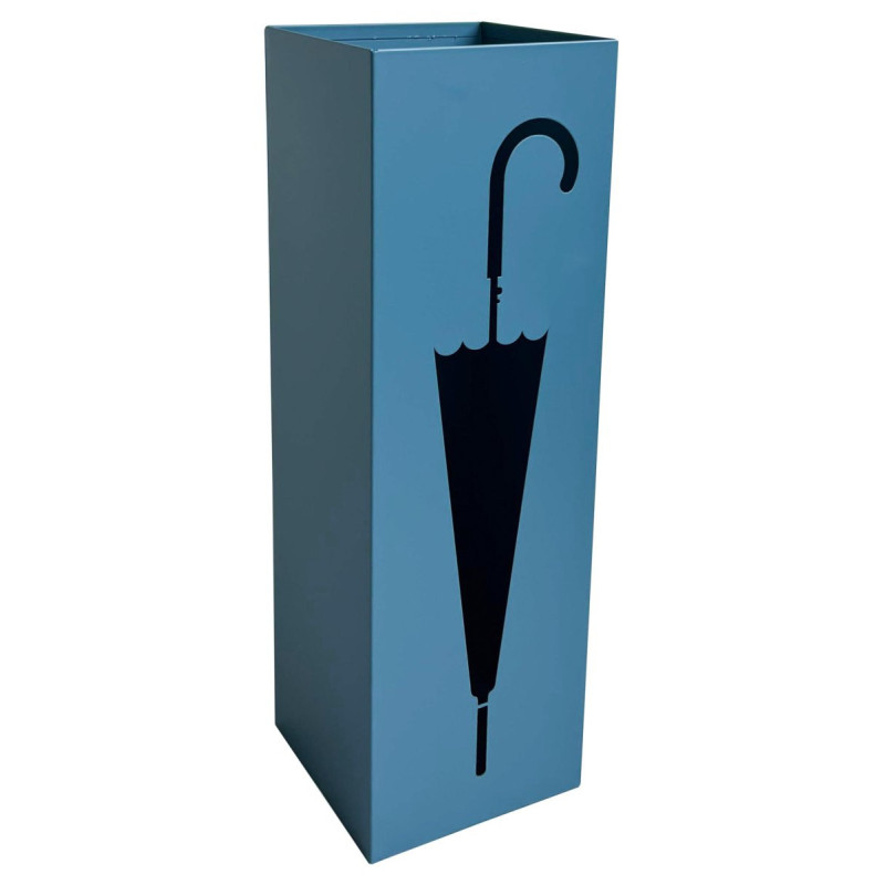 Set di 6 portaombrelli Sonny metallo blu ottanio 15x15x48cm