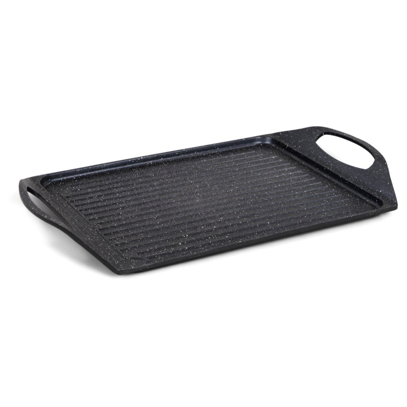 Set di 6 bistecchiere rettangolari 47x28cm antiaderenti induzione